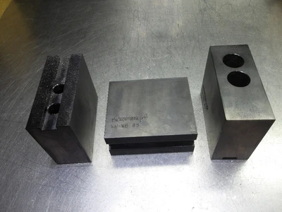 Schunk 1.5mm x 60 Deg x 14mm Straight Soft Top Jaws QTY3 KM-WB 85 (LOC2299)