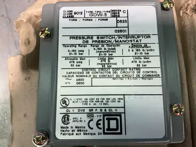 Used SQUARE D GDW5 Pressure Switches Ohio US | HGR 24 #1358804