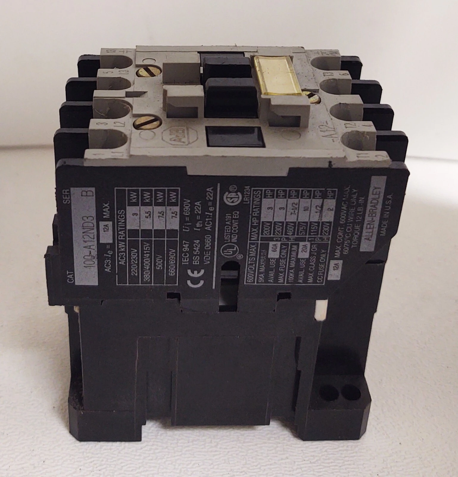 USED ALLEN BRADLEY 1 100-A12ND3