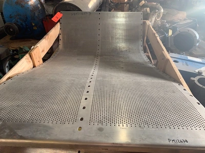 Perforated Plate for Johnson 24 Vibrating Screen , Stainless Steel New Storeroom Spare