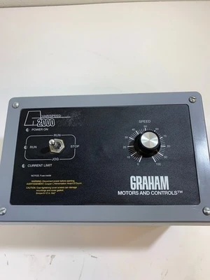 Graham Motors And Controls Cycletrol 2000 176B3008 Dc Motor Kontrolle 240V