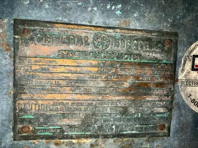 USED GENERAL ELECTRIC SYNCHRONOUS MOTOR