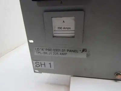 Peco II PBD 0301.01 TPL-BK Dual 200A Load Distribution Fuse Panel 320A Max 48VDC