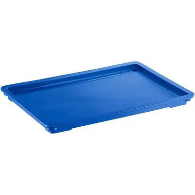 18" x 26" White - Red - Green - Blue - Yellow - Blue Heavy-Duty Polypropylene Dough Proofing Box Lid