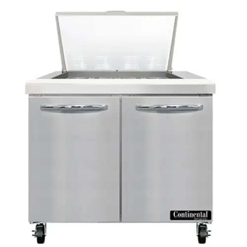 Continental SW36N12M 36" Sandwich/salad Prep Table W/ Refrigerated Base, 115v
