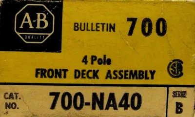 NEW LOT OF 2 ALLEN BRADLEY 700-NA40 CONTACT BLOCK SERIES B 700NA40