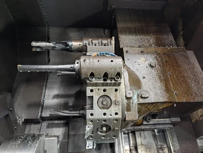 Mori Seiki SL-65 CNC Lathe 220/3/60, W/ Mori Seiki MSC-516 Control; W/ Hyd Unit; W/ Chip Conveyor;