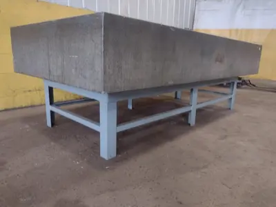 8' X 4' X 14" CHALLENGE PRECISION LAYOUT INSPECTION GRANITE TABLE: STOCK #23797