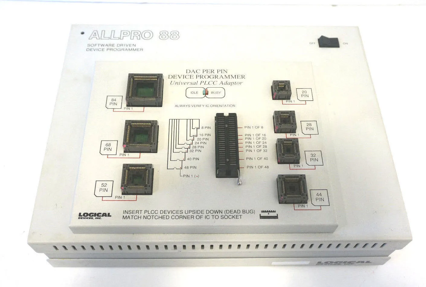 USED LOGICAL ALLPRO 88 DAC PER PIN DEVICE PROGRAMMER