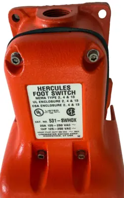 NEW LINEMASTER 531-SWHOX HERCULES FOOT SWITCH 531SWHOX