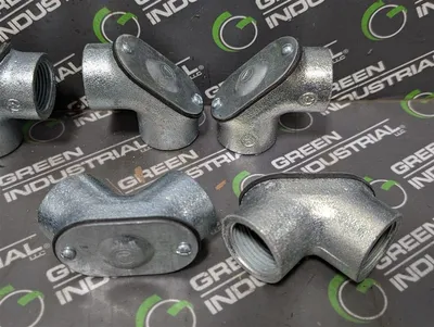 Lot of 9 Appleton FFL75 Malleable Iron Pulling Elbows 3/4" New