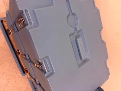 3 stackable hot boxes with wheel cart.