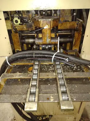 15" X .125" AIDA MODEL #LFS-40R STRAIGHTENER & SERVO COIL STRIP FEEDER: STOCK #20565