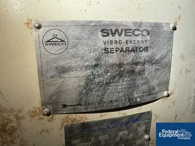 USED SWECO 60" Sweco Screen, S/S, 1 Deck