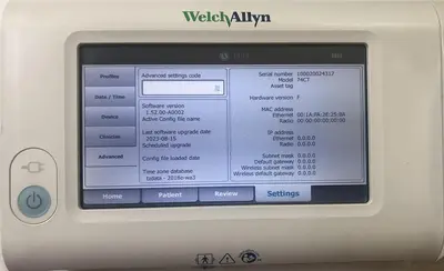 Used BAXTER WELCH ALLYN CONNEX SPOT 74CT-B Patient Monitors North Carolina US | Denova Medical #1523447