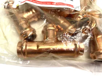 New | in-Stock Viega ProPress Tee, P x P x P - Model 2918 Copper Press Connection 10-P Valves/Fittings Michigan US | Maverick Industrial Sales #1462903