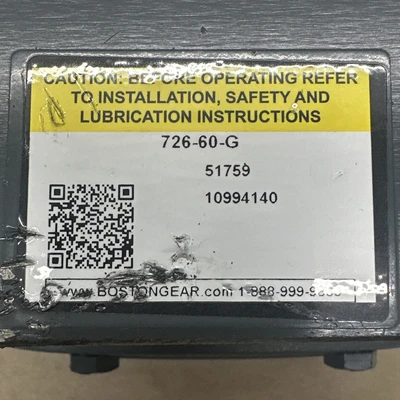 NEW BOSTON GEAR 726-60-G