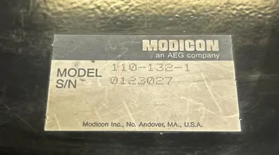 Used MODICON 110-132 Miscellaneous Equipment (Electrical & Power) | Surplus Asset Holdings #1202430