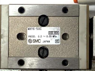 USED SMC AIR SLIDE TABLE 6MM BORE 50MM STROKE