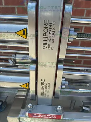 USED MILLIPORE STAINLESS STEEL HYDRAULIC PELLICON CUF-8 FILTER SKID