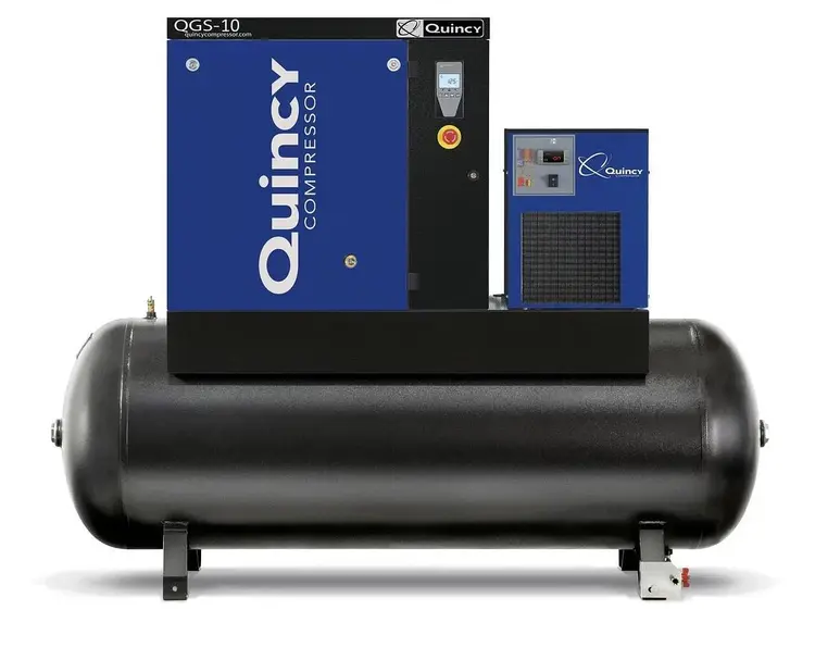 Used QUINCY QGS-10 Rotary Screw & Sliding Vane Air Compressors California US | Bay Line Tool #1314897