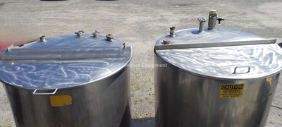 S2 X 300 GALLON STAINLESS STEEL CIP TANKS