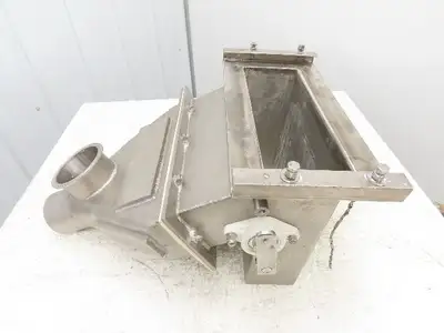 Stainless Steel Metal Detector Down Stream Rejection Gate Valve Louver Flap SS