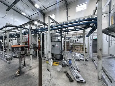 AFS Powder Coat Line w/ Integrated ABB Robot