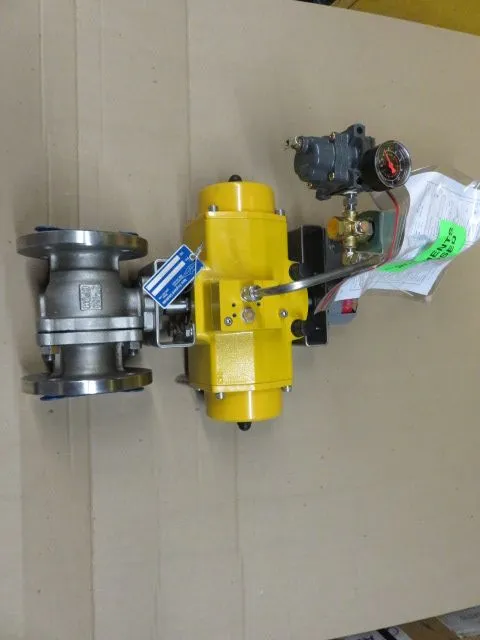 New England Controls 2" -150 Two Way Ball Valve with Pneumatic Actuator NEW