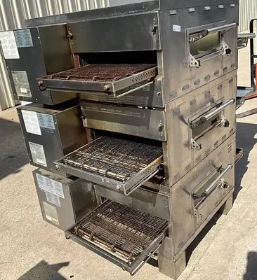 USED MIDDLEBY MARSHALL GAS TRIPLE DECK CONVEYOR OVENS PS536GS