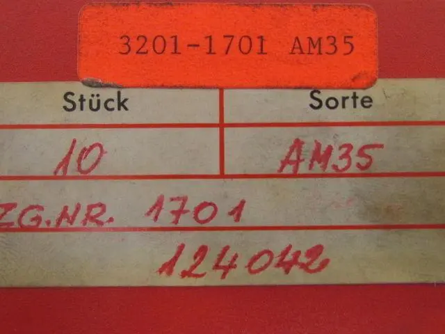 Arno 3201-1701 AM35 ZG.NR.1701 Carbide Insert Am35 Box of 10pcs