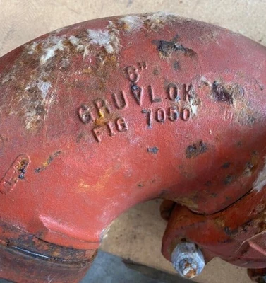 GRUVLOCK 7050 Grooved End Ball Valve 6" Ball Stem Nace gruvlok Anvil
