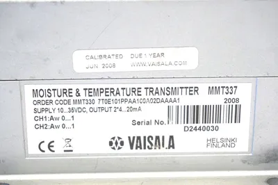 VAISALA SENSOR SYS MMT337 MOISTURE & TEMPERATURE TRANSMITTER MMT337