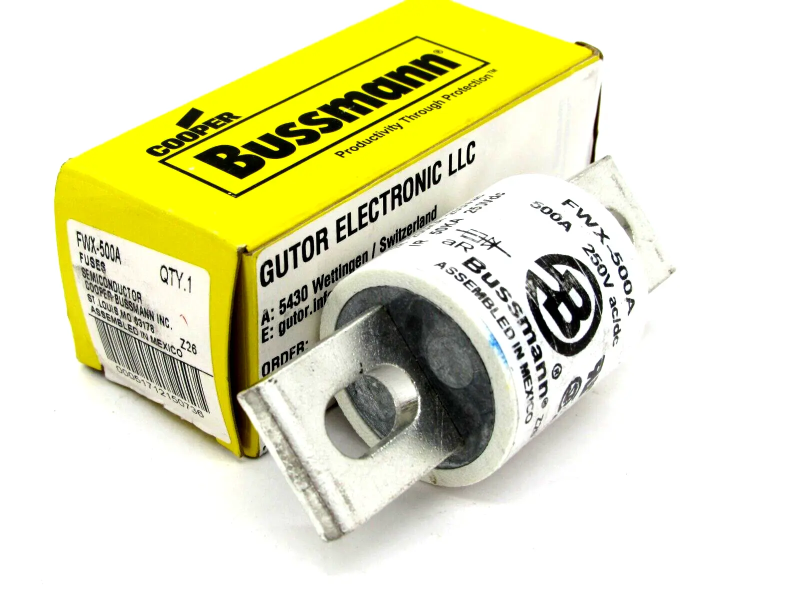 NEW BUSSMANN FWX-500A SEMICONDUCTOR FUSE FWX500A