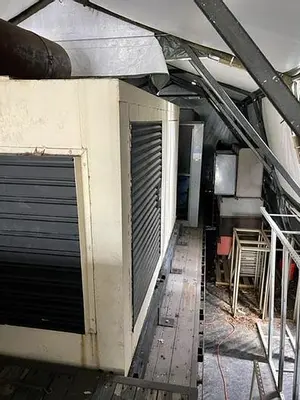 200 Ton Air Cooled Chiller with a 300kW Generator 200 Ton Chiller Rental
