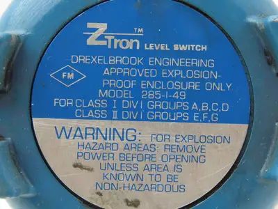 Drexelbrook 285-1-49 Ztron Level Switch Control Unit XP Haz Loc