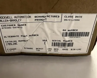 USED ALLEN BRADLEY 1785-L20E
