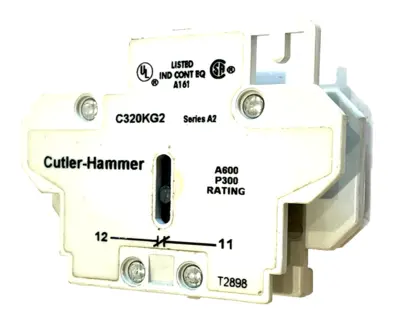 NEW CUTLER HAMMER C320KG2 AUXILIARY CONTACT LOT OF 2 SERIES A2