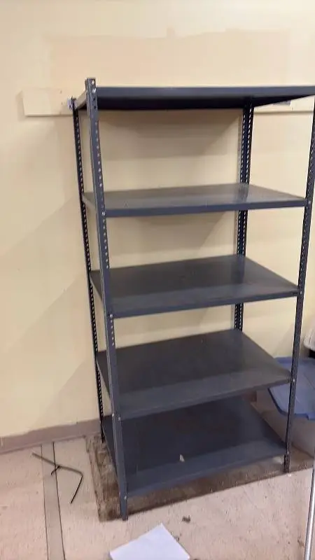 Steel Industrial Shelving Unit with 5 Adjustable Shelves