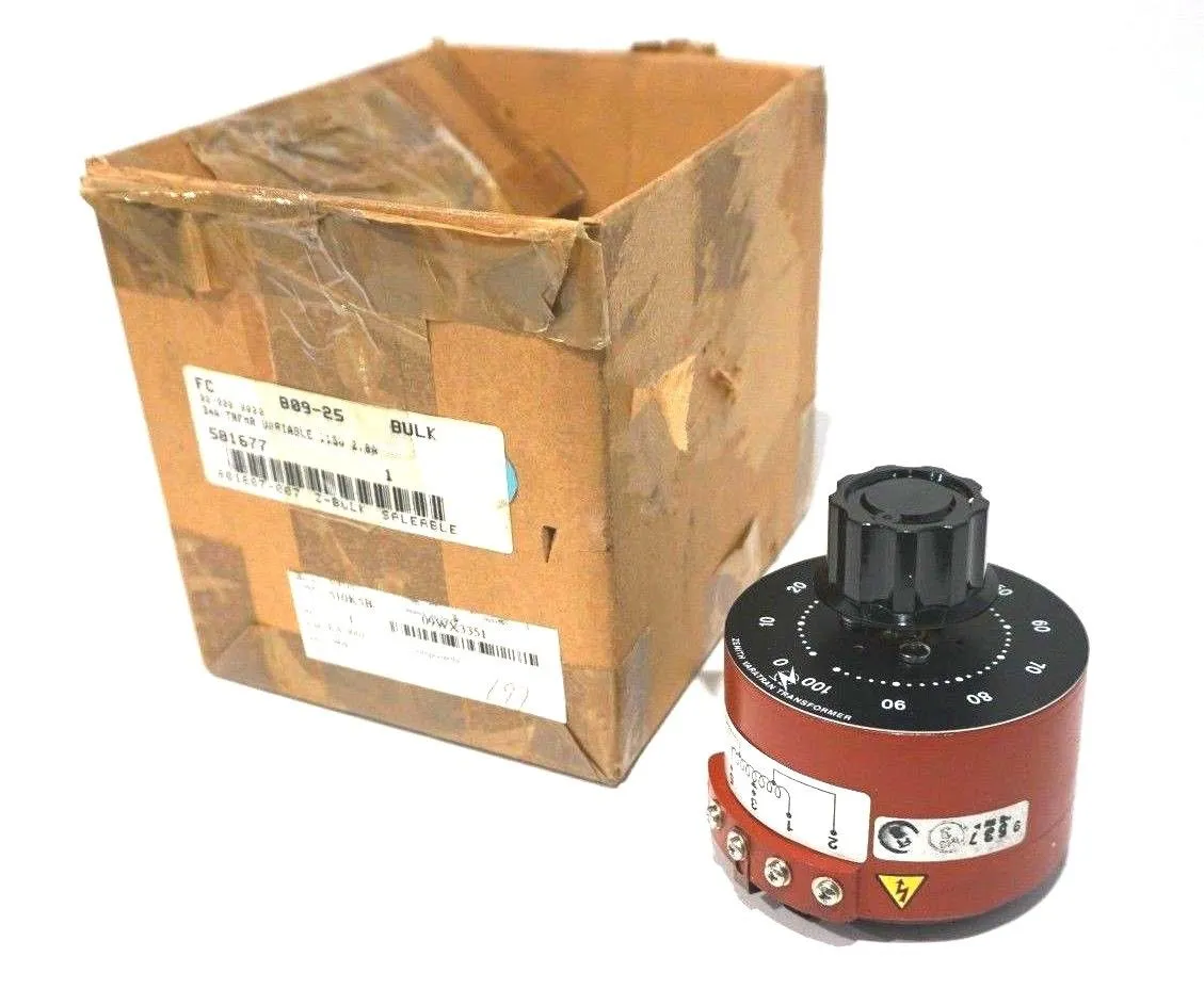 NEW ZENITH ELECTRIC VARATRAN 34A VARIABLE TRANSFORMER