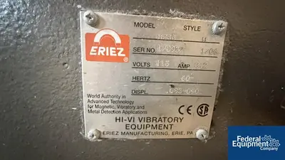 USED Eriez Eriez Vibrating Feeder, Model HS66