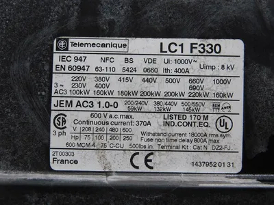 USED TELEMECANIQUE LC1 F330