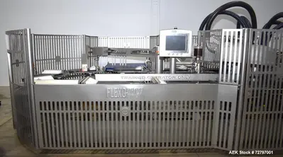 Used Flexopack IV450 Rotary Vacuum Sealer with iShrink Tunnel – Meat Packaging