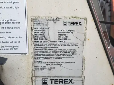 Used 2009 TEREX AL4000 Lighting British Columbia CA | Lenmark #249177