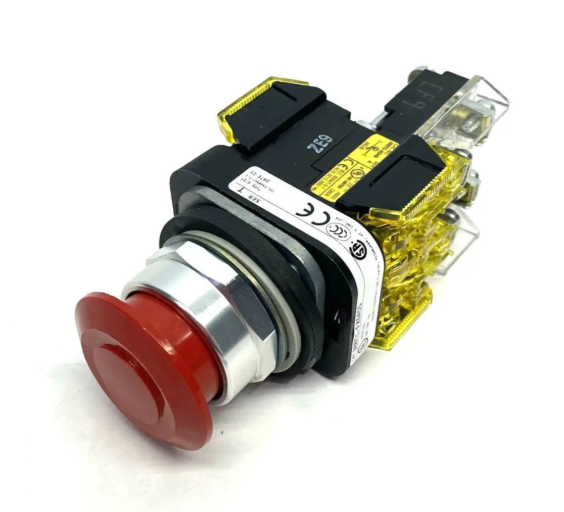 New | in-Stock Allen-Bradley Ser. T Push-Pull Emergency Stop Button Mushroom Head Relays & Switches Michigan US | Maverick Industrial Sales #1402955