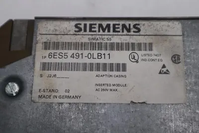 SIEMENS 6ES5 491-0LB11 SIMATIC S5 STOCK 5381