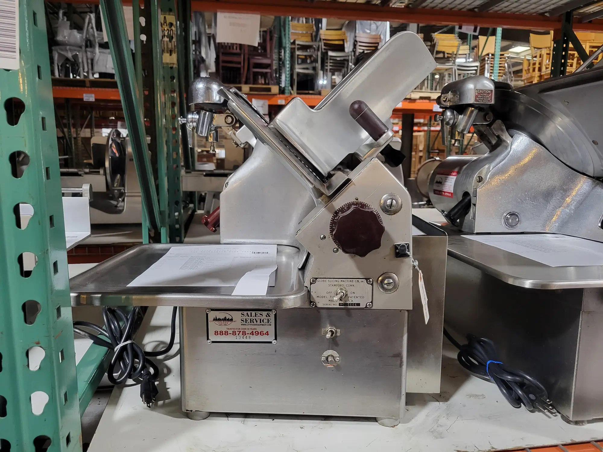 Used Globe 715 Automatic Commercial Meat Slicer