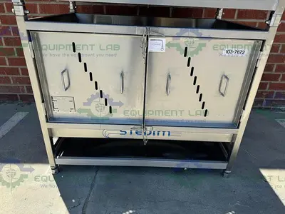 USED SARTORIUS STEDIM STAINLESS STEEL DOUBLE STACK 500 LITER PALLETTANK