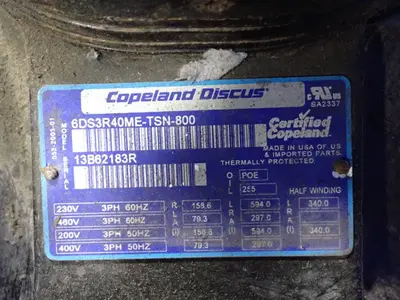 USED COPELAND 6DS3R40METSN800