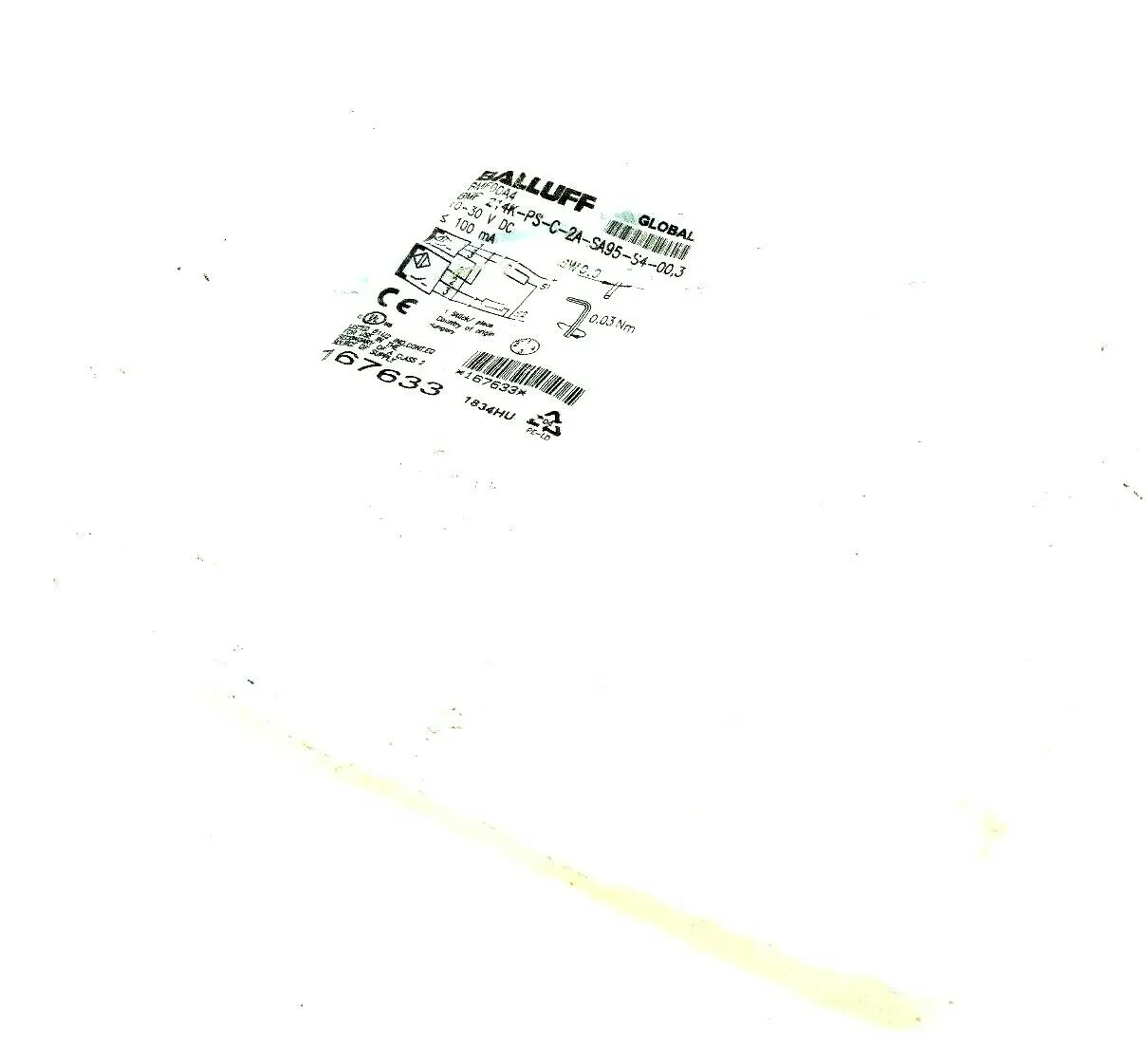 NEW BALLUFF BMF 214K-PS-C-2A-SA95-S4-00,3 MAGNETIC SENSOR BMF214KPSC2ASA95S4003